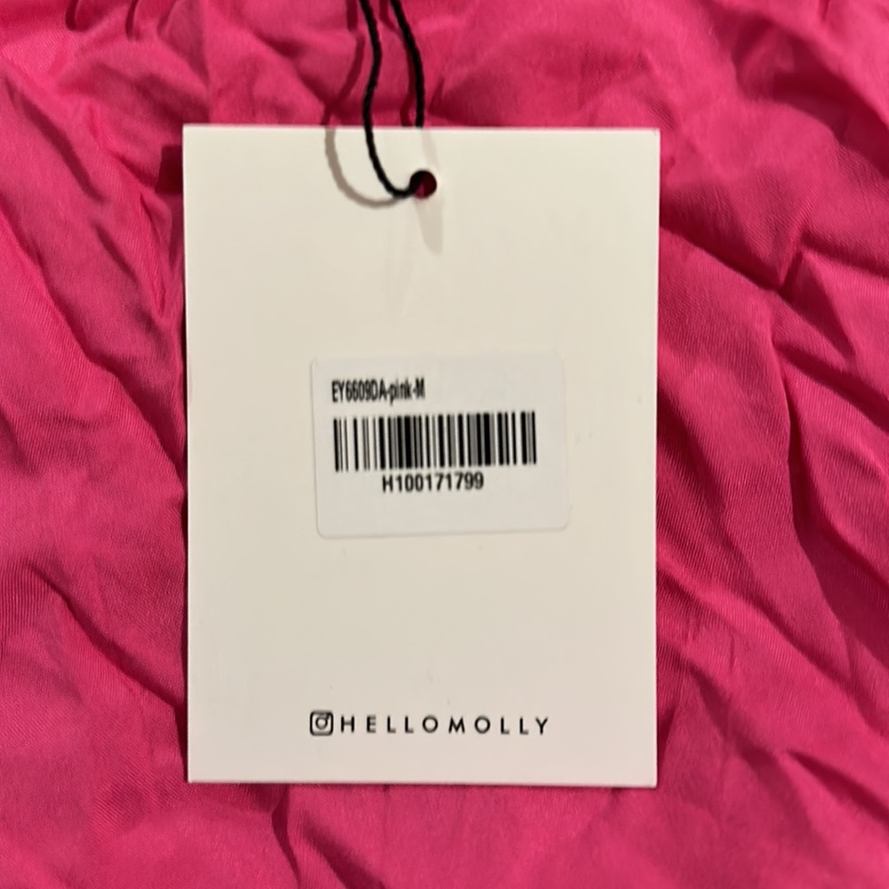 Hello Molly Pink Puff Sleeve Dress - Picture 7 of 7
